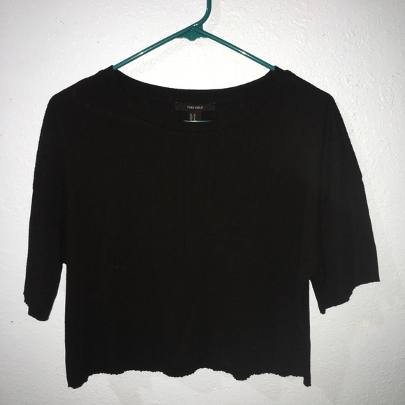 Forever 21 black croptop - Picture 4 of 4
